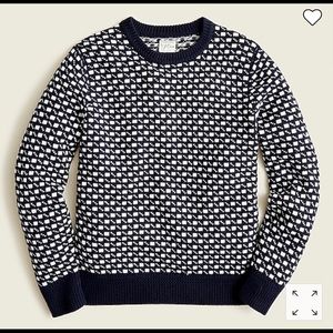 Jcrew merino wool sweater in nautical jacquard